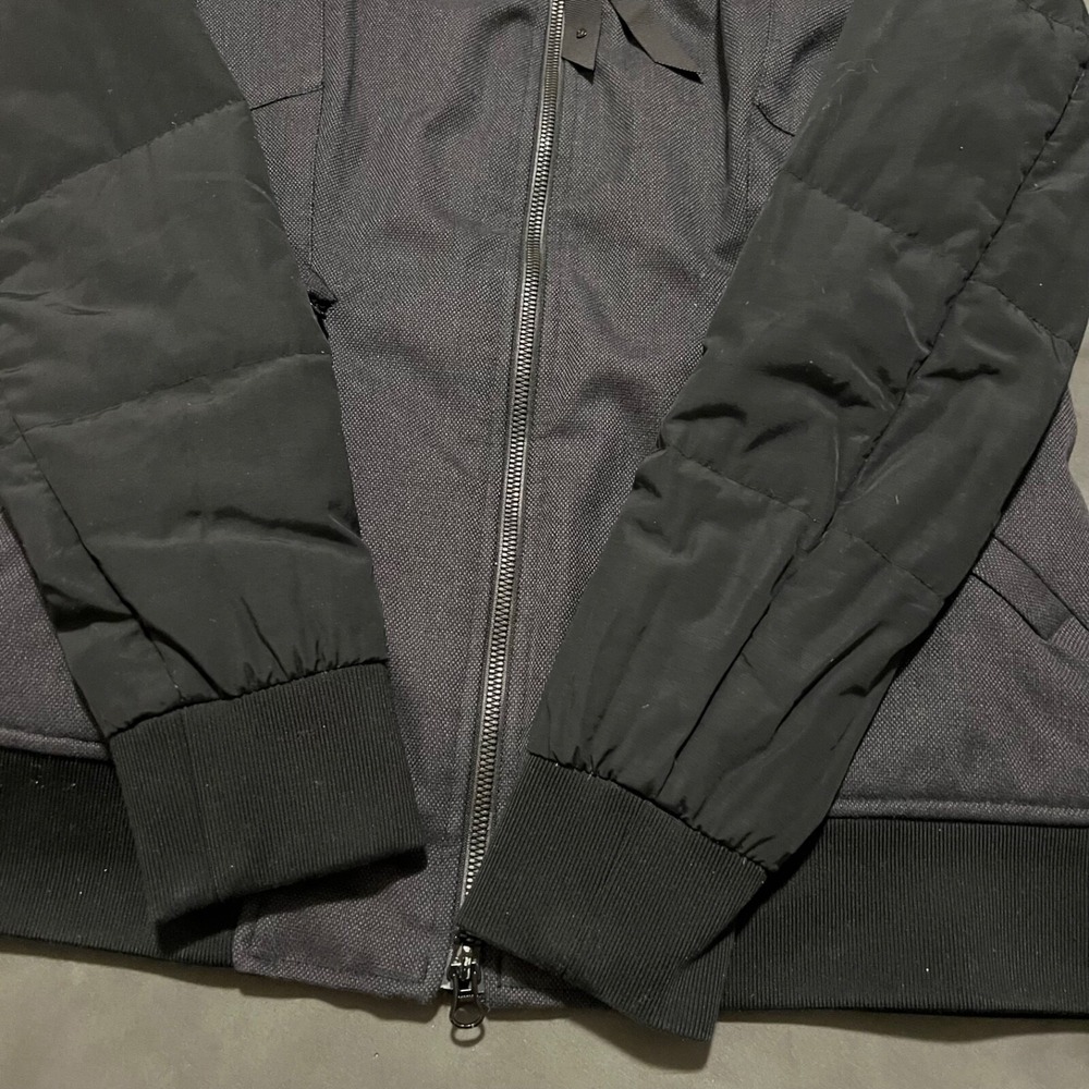 Lululemon Chilly Bomber Size 6 Goose Down Black Puffer‎ Zip Up Jacket - Picture 10 of 13